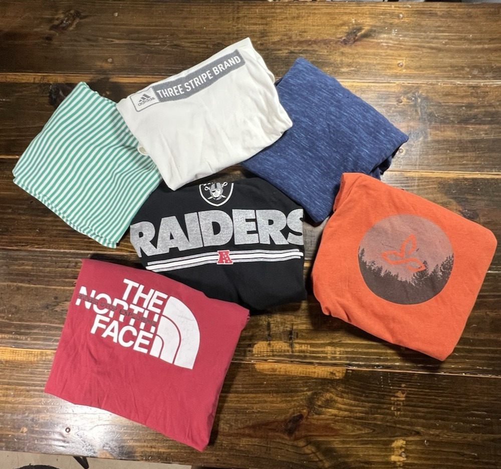 Men's T-Shirt Lot of 6 Size M Various Brands and Styles Vintage and Modern